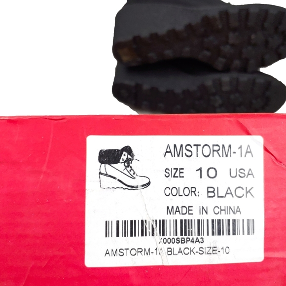 -NWT Dream Pairs Wm 10 Amstorm Blk Faux Suede Boots - Picture 7 of 8